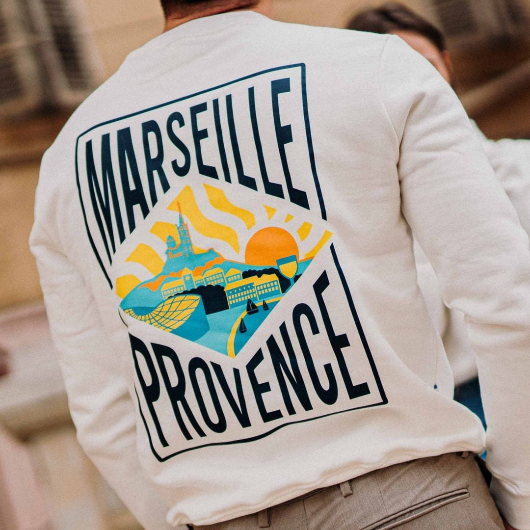 Image of Sweatshirt Marseille Provence - Fabriqué en Provence - Sudist